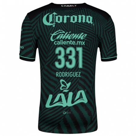 Kandiny Niño Camiseta Juan Rodríguez #331 Verde Negro 2ª Equipación 2024/25 La Camisa