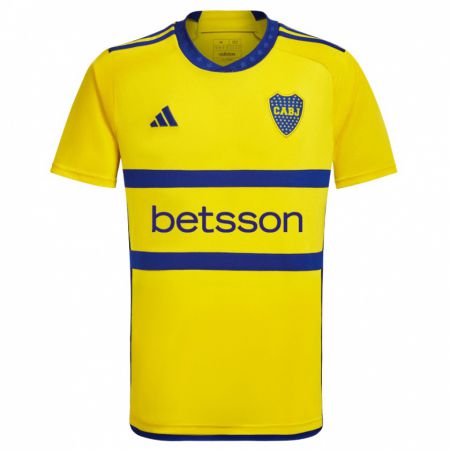 Kandiny Niño Camiseta Balthazar Bernardi #0 Amarillo Azul 2ª Equipación 2024/25 La Camisa México