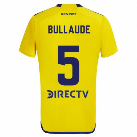 Kandiny Niño Camiseta Ezequiel Bullaude #5 Amarillo Azul 2ª Equipación 2024/25 La Camisa México