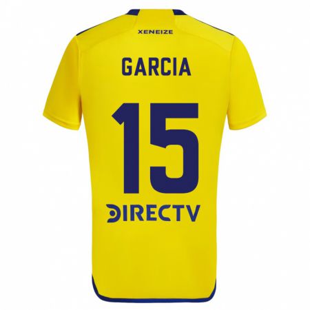 Kandiny Bambino Maglia Ramiro Garcia #15 Giallo Blu Kit Gara Away 2024/25 Maglietta