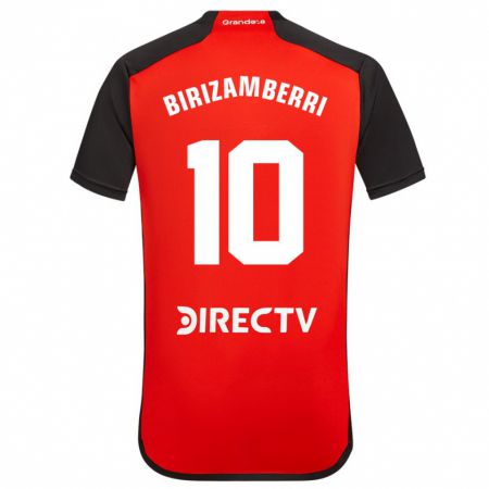 Kandiny Bambino Maglia María Carolina Birizamberri Rivero #10 Rosso Nero Bianco Kit Gara Away 2024/25 Maglietta