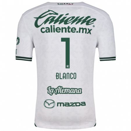 Kandiny Bambino Maglia Alfonso Blanco #1 Bianco Verde Kit Gara Away 2024/25 Maglietta