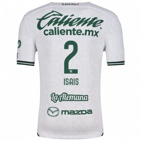 Kandiny Bambino Maglia Mauricio Isaís #2 Bianco Verde Kit Gara Away 2024/25 Maglietta