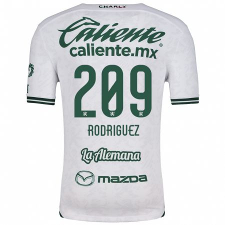 Kandiny Kinderen Víctor Rodríguez #209 Wit Groen Uitshirt Uittenue 2024/25 T-Shirt