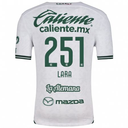 Kandiny Bambino Maglia Tristán Lara #251 Bianco Verde Kit Gara Away 2024/25 Maglietta