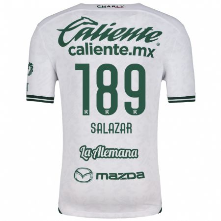 Kandiny Kinderen José Salazar #189 Wit Groen Uitshirt Uittenue 2024/25 T-Shirt