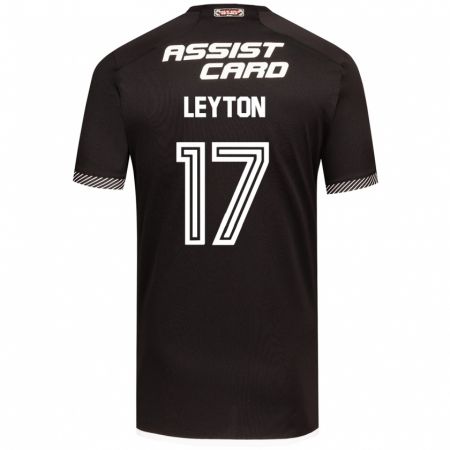 Kandiny Bambino Maglia Geraldine Leyton #17 Nero Bianco Kit Gara Away 2024/25 Maglietta