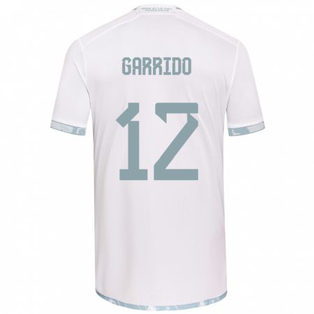 Kandiny Bambino Maglia Pedro Garrido #12 Bianco Grigio Kit Gara Away 2024/25 Maglietta