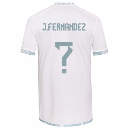 Kandiny Bambino Maglia José Matías Fernández #0 Bianco Grigio Kit Gara Away 2024/25 Maglietta