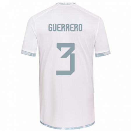 Kandiny Bambino Maglia Carla Guerrero #3 Bianco Grigio Kit Gara Away 2024/25 Maglietta