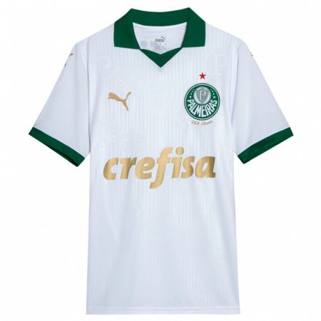 Kandiny Bambino Maglia Riquelme Fillipi #0 Bianco Verde Kit Gara Away 2024/25 Maglietta