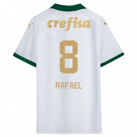 Kandiny Niño Camiseta Zé Rafael #8 Blanco Verde 2ª Equipación 2024/25 La Camisa México