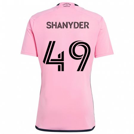 Kandiny Hombre Camiseta Shanyder Borgelin #49 Rosa 1ª Equipación 2024/25 La Camisa