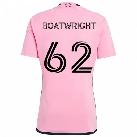 Kandiny Hombre Camiseta Israel Boatwright #62 Rosa 1ª Equipación 2024/25 La Camisa