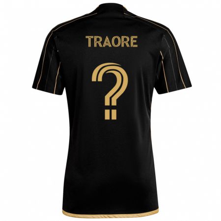 Kandiny Uomo Maglia Mohamed Traore #0 Oro Nero Kit Gara Home 2024/25 Maglietta