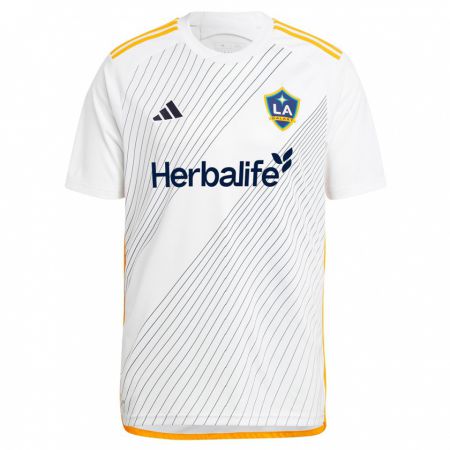 Kandiny Hombre Camiseta Billy Sharp #27 Blanco Amarillo 1ª Equipación 2024/25 La Camisa México