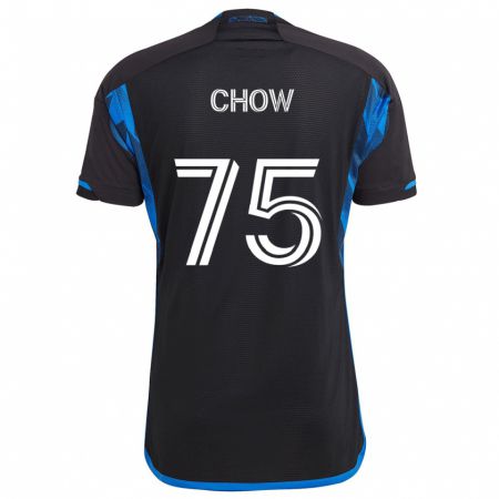 Kandiny Herren Alex Chow #75 Blau Schwarz Heimtrikot Trikot 2024/25 T-Shirt Österreich