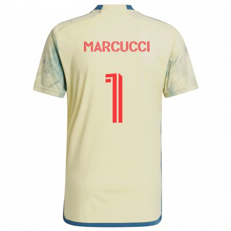 Kandiny Herren Aj Marcucci #1 Gelb Rot Blau Heimtrikot Trikot 2024/25 T-Shirt Österreich