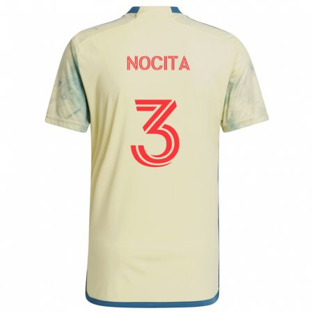 Kandiny Herren Matthew Nocita #3 Gelb Rot Blau Heimtrikot Trikot 2024/25 T-Shirt Österreich