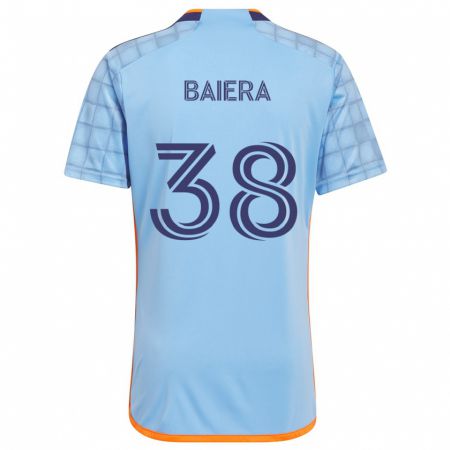 Kandiny Heren Drew Baiera #38 Blauw Oranje Thuisshirt Thuistenue 2024/25 T-Shirt België