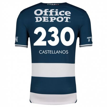 Kandiny Heren Edson Castellanos #230 Blauw Wit Thuisshirt Thuistenue 2024/25 T-Shirt België