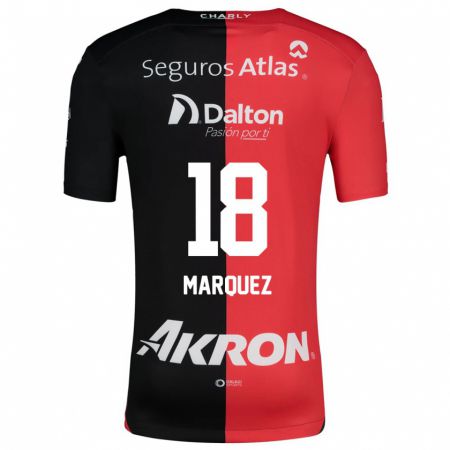 Kandiny Hombre Camiseta Jeremy Márquez #18 Negro Rojo 1ª Equipación 2024/25 La Camisa