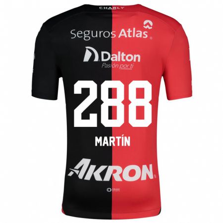 Kandiny Hombre Camiseta José Martín #288 Negro Rojo 1ª Equipación 2024/25 La Camisa