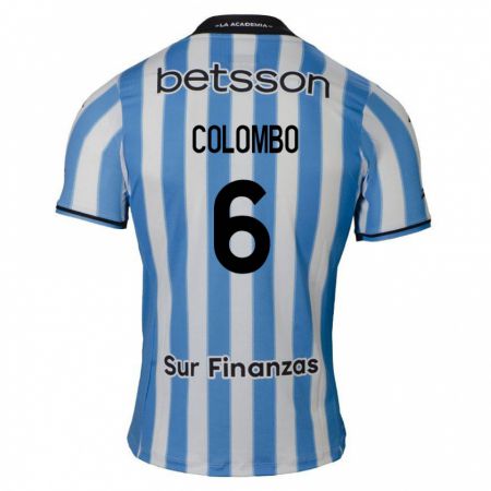 Kandiny Heren Nazareno Colombo #6 Blauw Wit Zwart Thuisshirt Thuistenue 2024/25 T-Shirt België