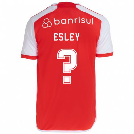 Kandiny Uomo Maglia Esley #0 Rosso Bianco Kit Gara Home 2024/25 Maglietta