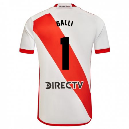 Kandiny Uomo Maglia Ludmila Galli #1 Bianco Rosso Kit Gara Home 2024/25 Maglietta