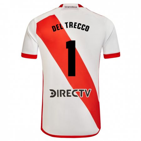 Kandiny Uomo Maglia Martina Del Trecco #1 Bianco Rosso Kit Gara Home 2024/25 Maglietta