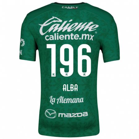 Kandiny Heren Óscar Alba #196 Groen Wit Thuisshirt Thuistenue 2024/25 T-Shirt België