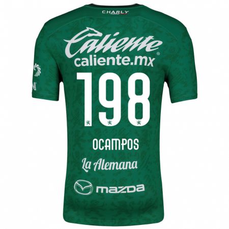 Kandiny Heren Omar Ocampos #198 Groen Wit Thuisshirt Thuistenue 2024/25 T-Shirt