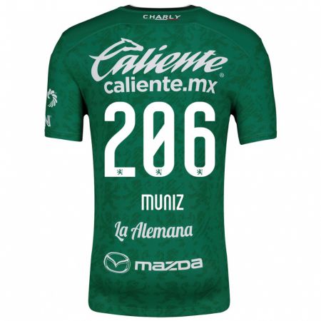 Kandiny Heren Isaác Muñíz #206 Groen Wit Thuisshirt Thuistenue 2024/25 T-Shirt