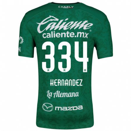 Kandiny Uomo Maglia Alan Hernández #334 Verde Bianco Kit Gara Home 2024/25 Maglietta