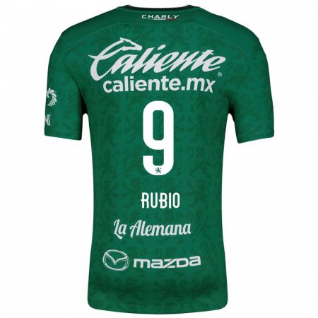 Kandiny Uomo Maglia Brian Rubio #9 Verde Bianco Kit Gara Home 2024/25 Maglietta