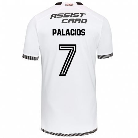 Kandiny Uomo Maglia Carlos Palacios #7 Bianco Nero Kit Gara Home 2024/25 Maglietta