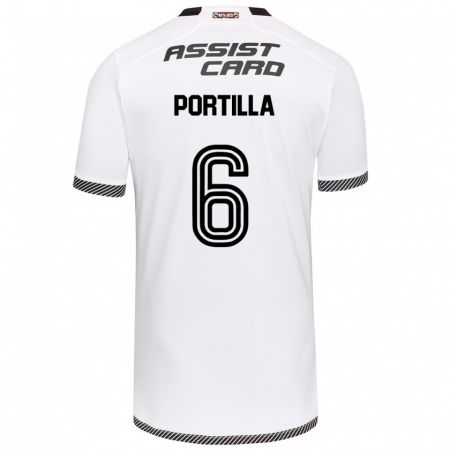 Kandiny Uomo Maglia Dylan Portilla #6 Bianco Nero Kit Gara Home 2024/25 Maglietta