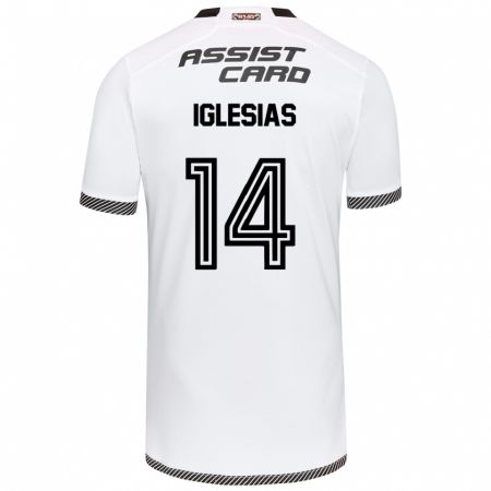 Kandiny Heren Luciano Iglesias #14 Wit Zwart Thuisshirt Thuistenue 2024/25 T-Shirt België