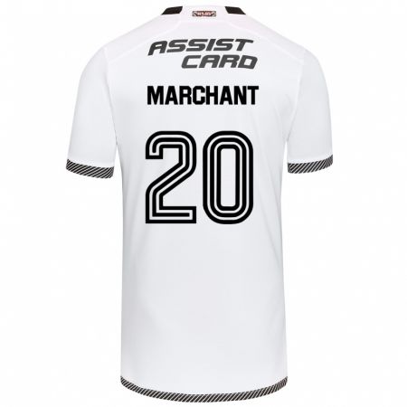 Kandiny Uomo Maglia Francisco Marchant #20 Bianco Nero Kit Gara Home 2024/25 Maglietta