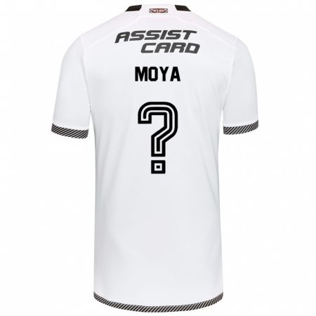 Kandiny Uomo Maglia Matías Moya #0 Bianco Nero Kit Gara Home 2024/25 Maglietta