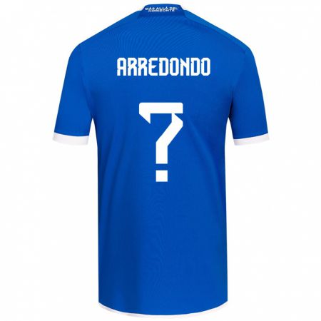 Kandiny Hombre Camiseta Milovan Arredondo #0 Azul Blanco 1ª Equipación 2024/25 La Camisa