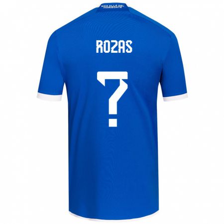 Kandiny Hombre Camiseta Sergio Rozas #0 Azul Blanco 1ª Equipación 2024/25 La Camisa