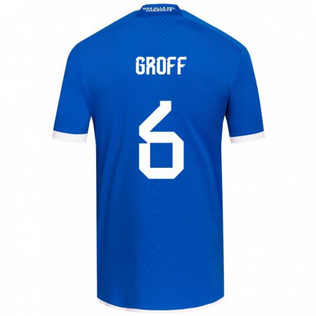 Kandiny Herren Llanka Groff #6 Blau Weiss Heimtrikot Trikot 2024/25 T-Shirt Österreich