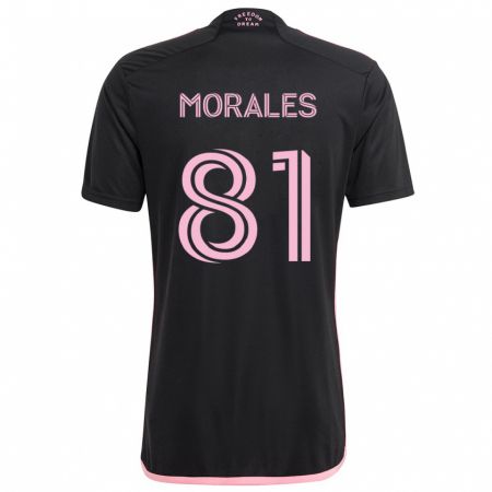 Kandiny Uomo Maglia Santiago Morales #81 Nero Kit Gara Away 2024/25 Maglietta