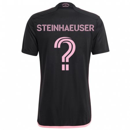 KandinyメンズMarcus Steinhaeuser#0黒アウェイシャツ2024/25ジャージーユニフォーム