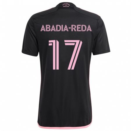 Kandiny Heren Ezequiel Abadia-Reda #17 Zwart Uitshirt Uittenue 2024/25 T-Shirt