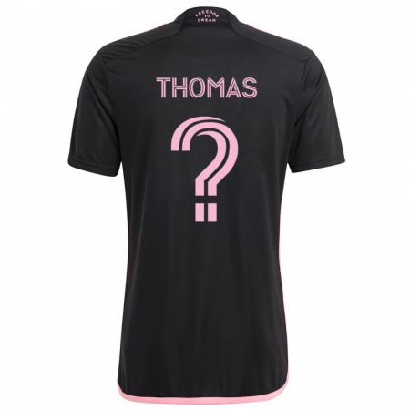 Kandiny Uomo Maglia Kobi Thomas #0 Nero Kit Gara Away 2024/25 Maglietta