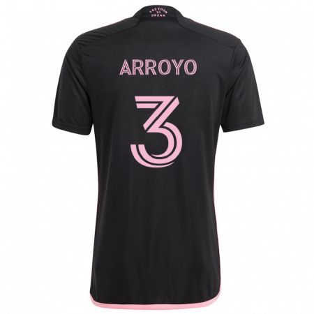 Kandiny Uomo Maglia Dixon Arroyo #3 Nero Kit Gara Away 2024/25 Maglietta