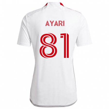 Kandiny Herren Hassan Ayari #81 Weiß Rot Auswärtstrikot Trikot 2024/25 T-Shirt Österreich